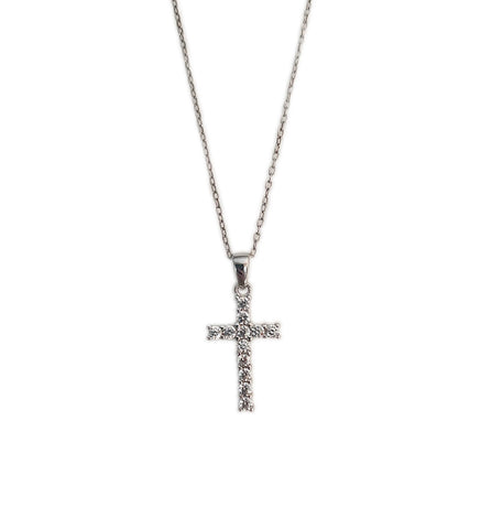 Cross with CZ Necklace