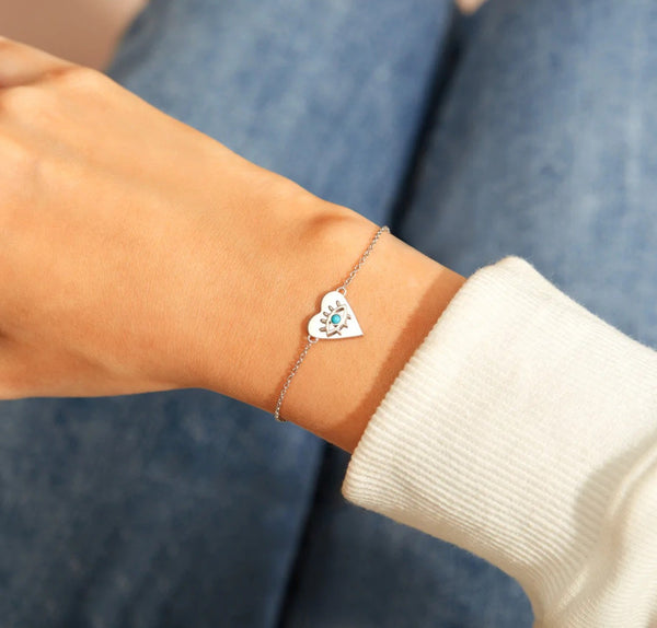 Evi Heart and Evil Eye Bracelet