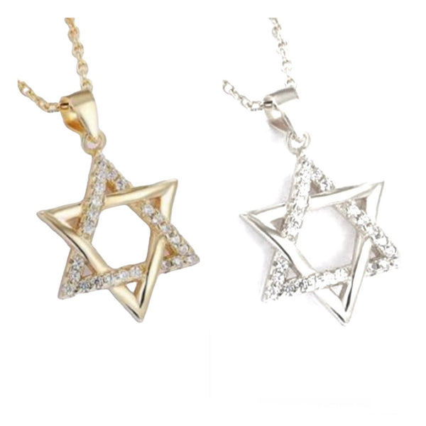 Sparkle Star of David Necklace