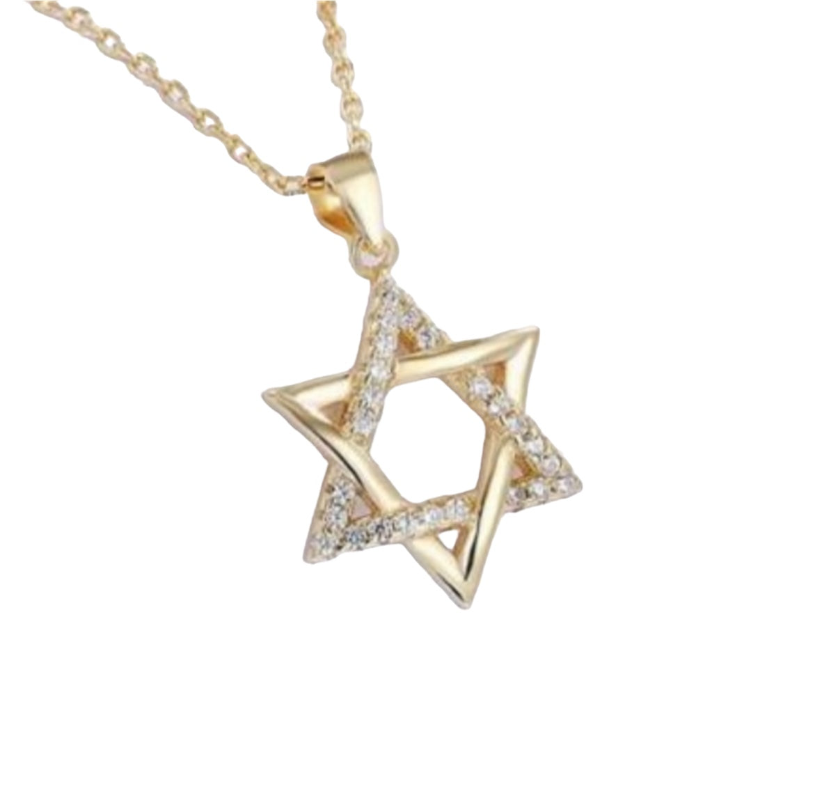 Sparkle Star of David Necklace