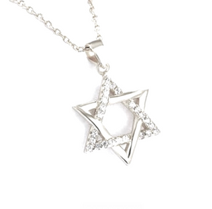 Sparkle Star of David Necklace