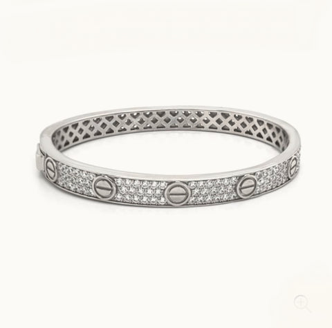 Lover Bangle with CZs