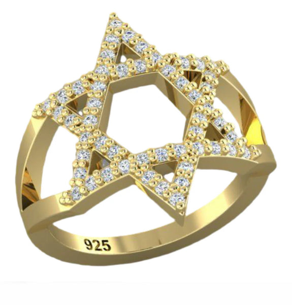 Classy Star of David Ring