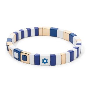 Tile Bracelets Blue and White