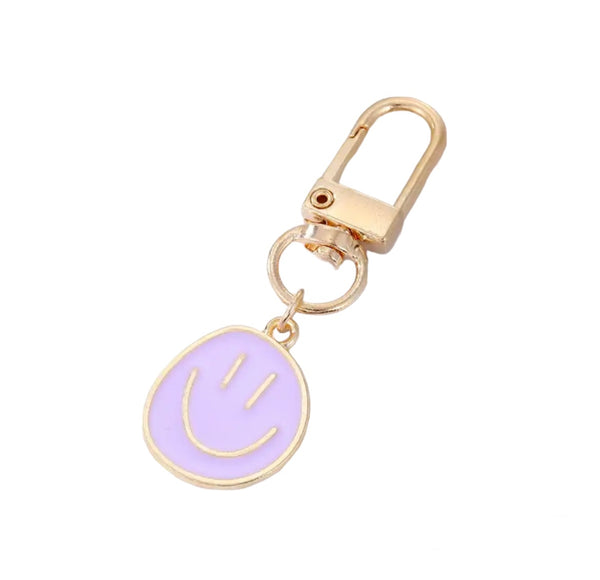 Smiley Face Bag Tag/Key Chain