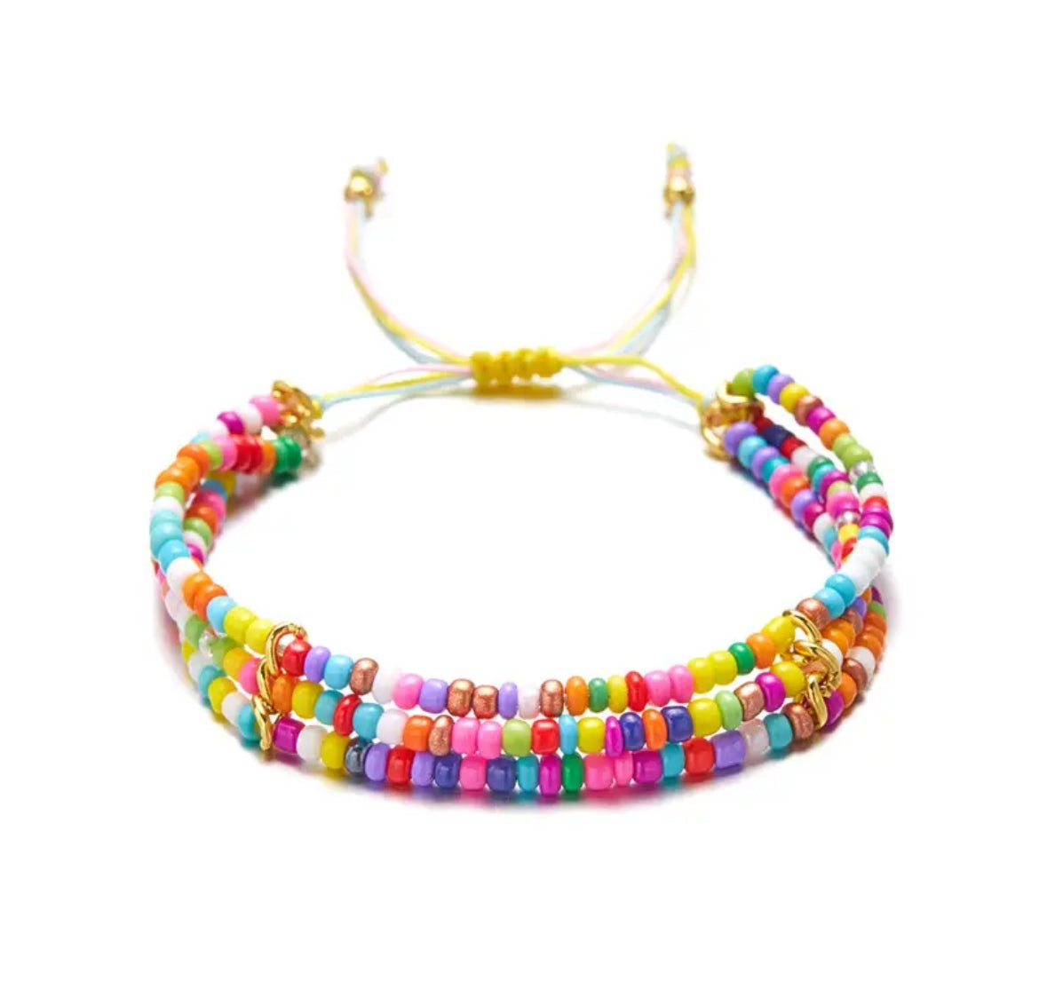 Triple the Fun Beaded Bracelet