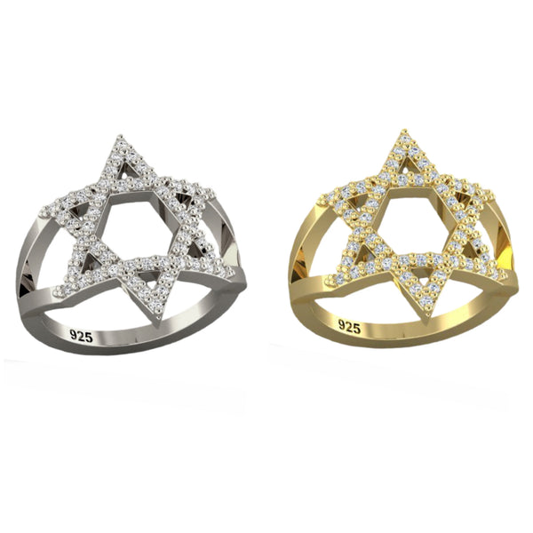 Classy Star of David Ring