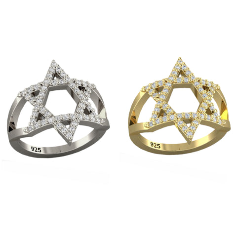 Classy Star of David Ring