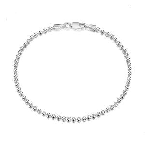 Beaded Ball and Chain Anklet