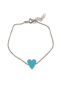 Enamel Heart Bracelet