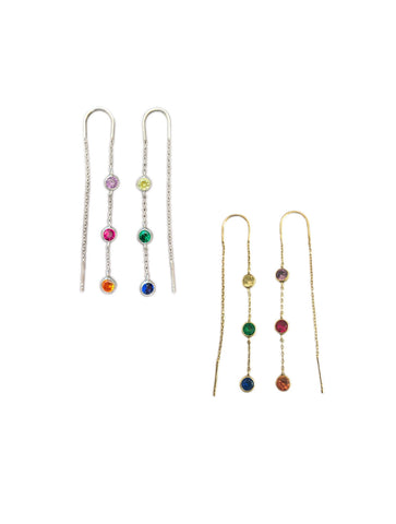 Rainbow Threader Earrings
