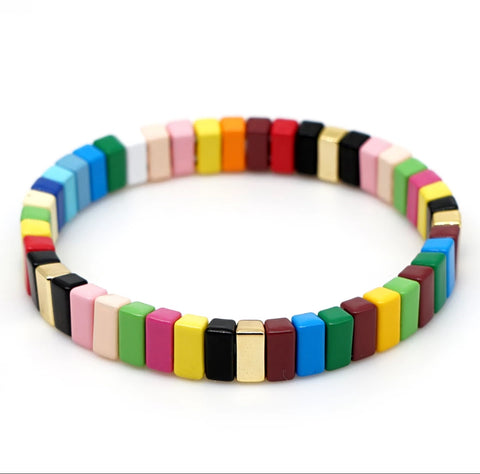 Tile Bracelet Multi Colour