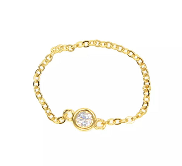 Bezel Chain Ring