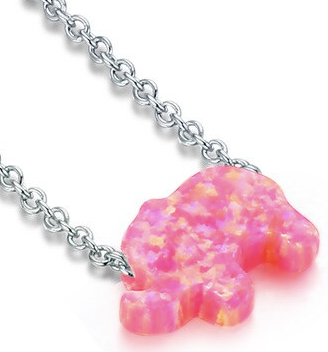 Opal Elephant Necklace
