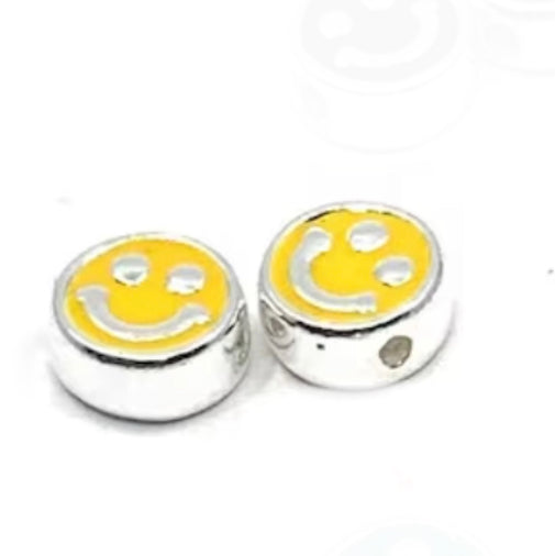 Happy Face Slider Bead Bracelet