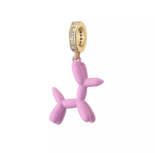 Balloon Dog Charm Necklace
