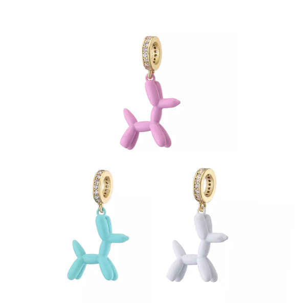 Balloon Dog Charm Necklace